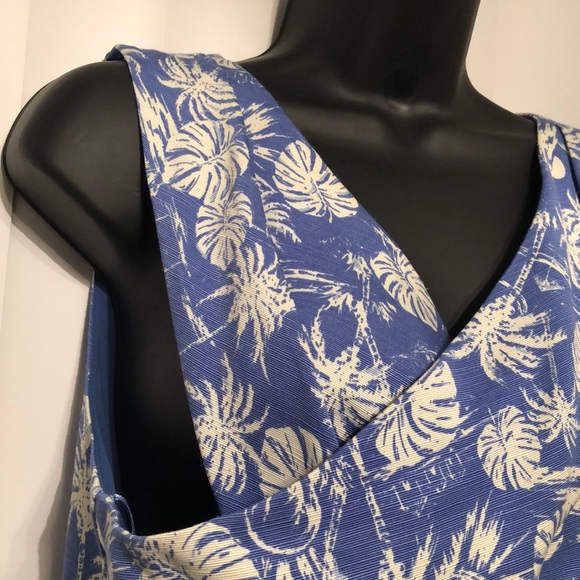 💠Baby blue💠and white linen skort romper - Picture 5 of 7